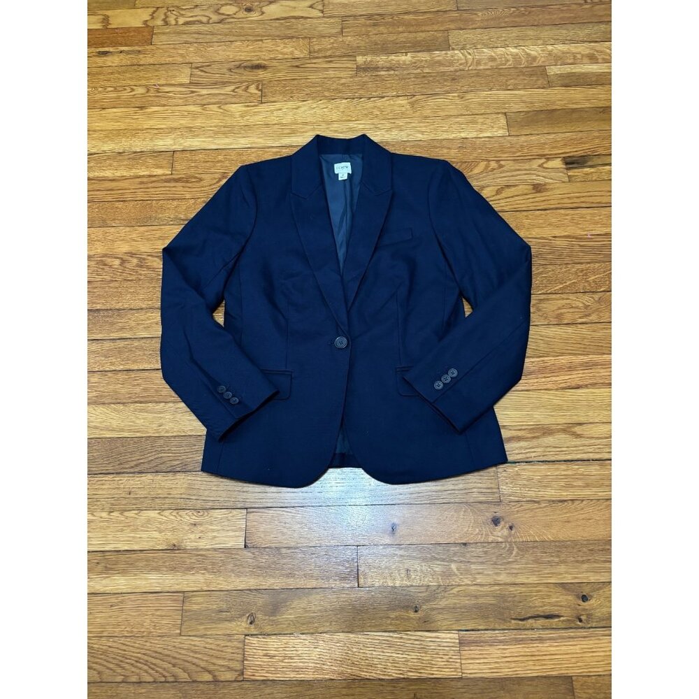 J. Crew Navy Single-Button Blazer